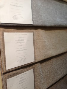 Indoor outdoor fabric samples